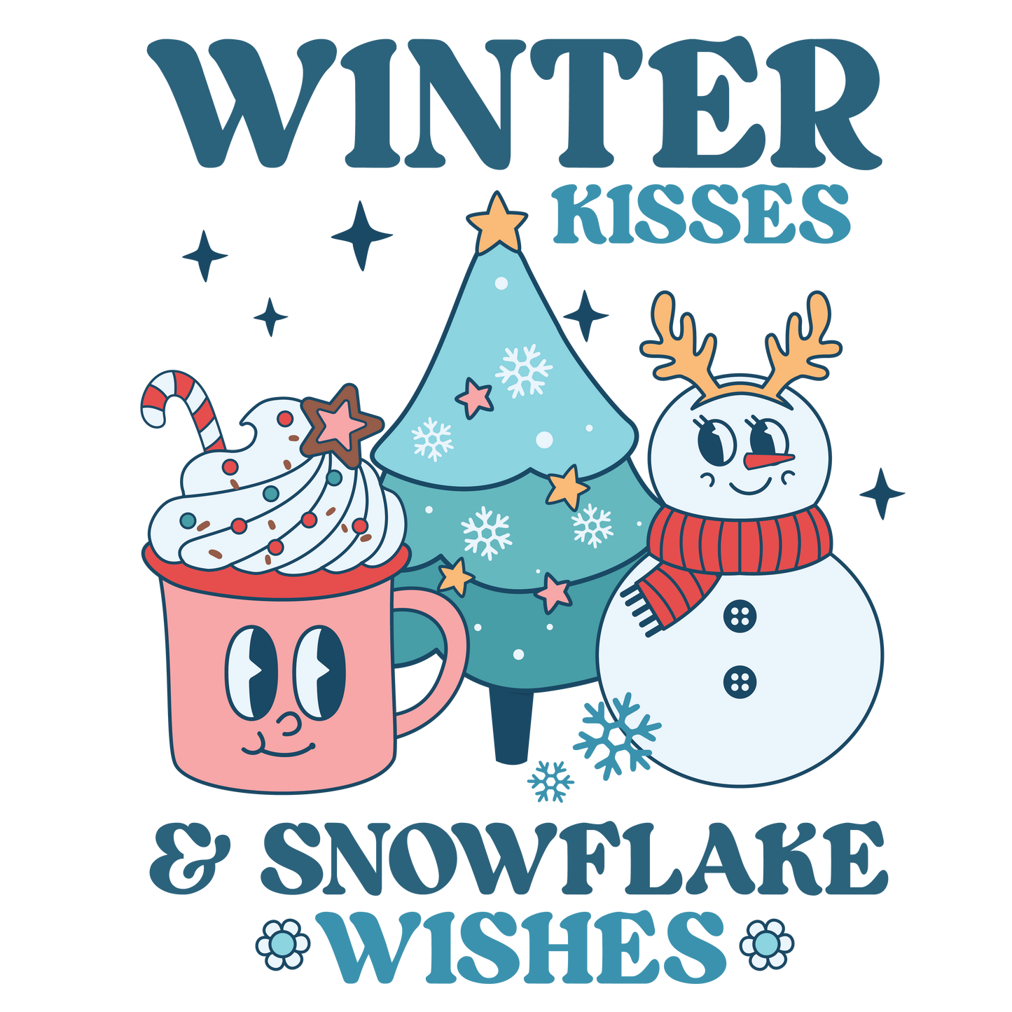 Winter Kisses and Snowflake Wishes