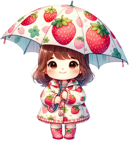 Under Strawberry Umbrella