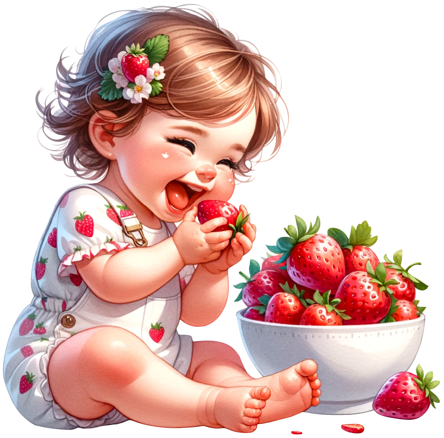 Eating Strawberries