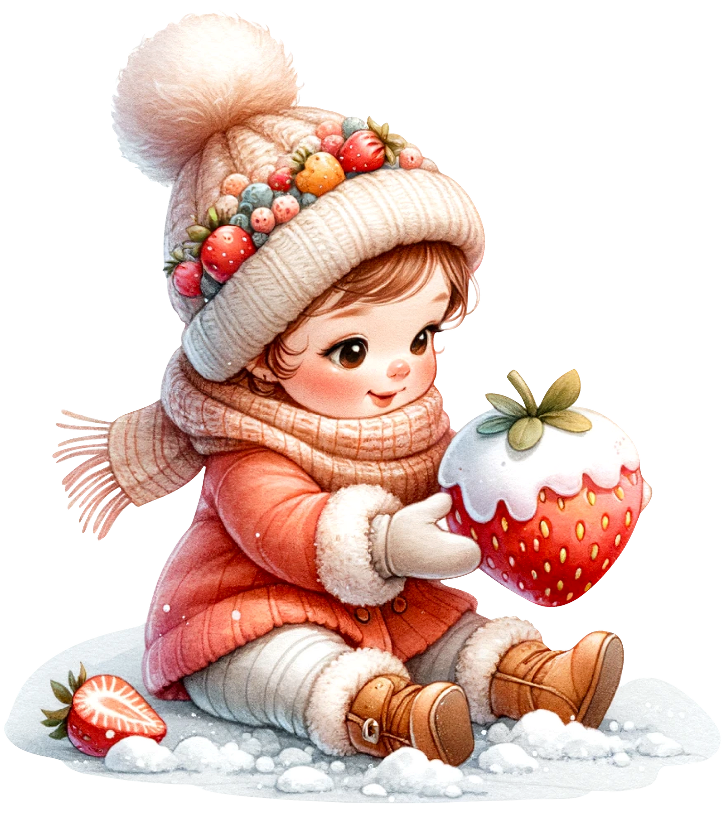 Strawberry in Snow