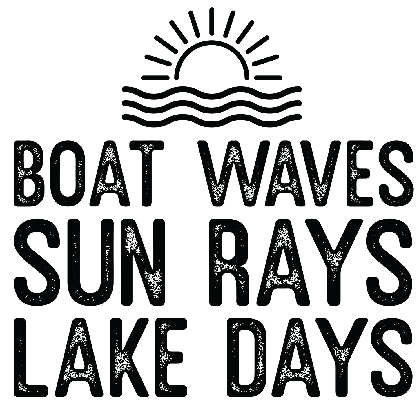 Boat Waves Sun Rays Lake Days