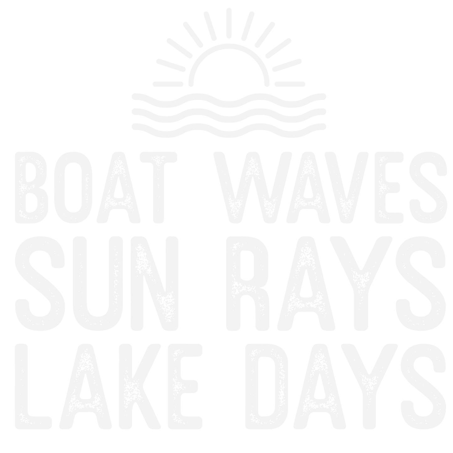 Boat Waves Sun Rays Lake Days