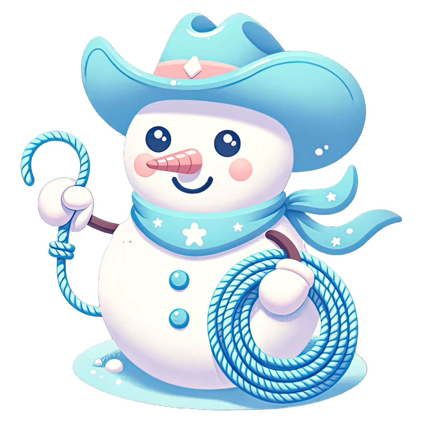 Cowboy Snowman