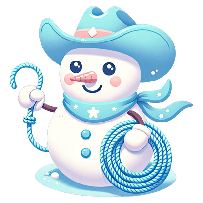 Cowboy Snowman