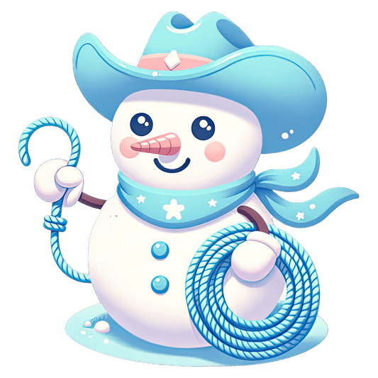 Cowboy Snowman