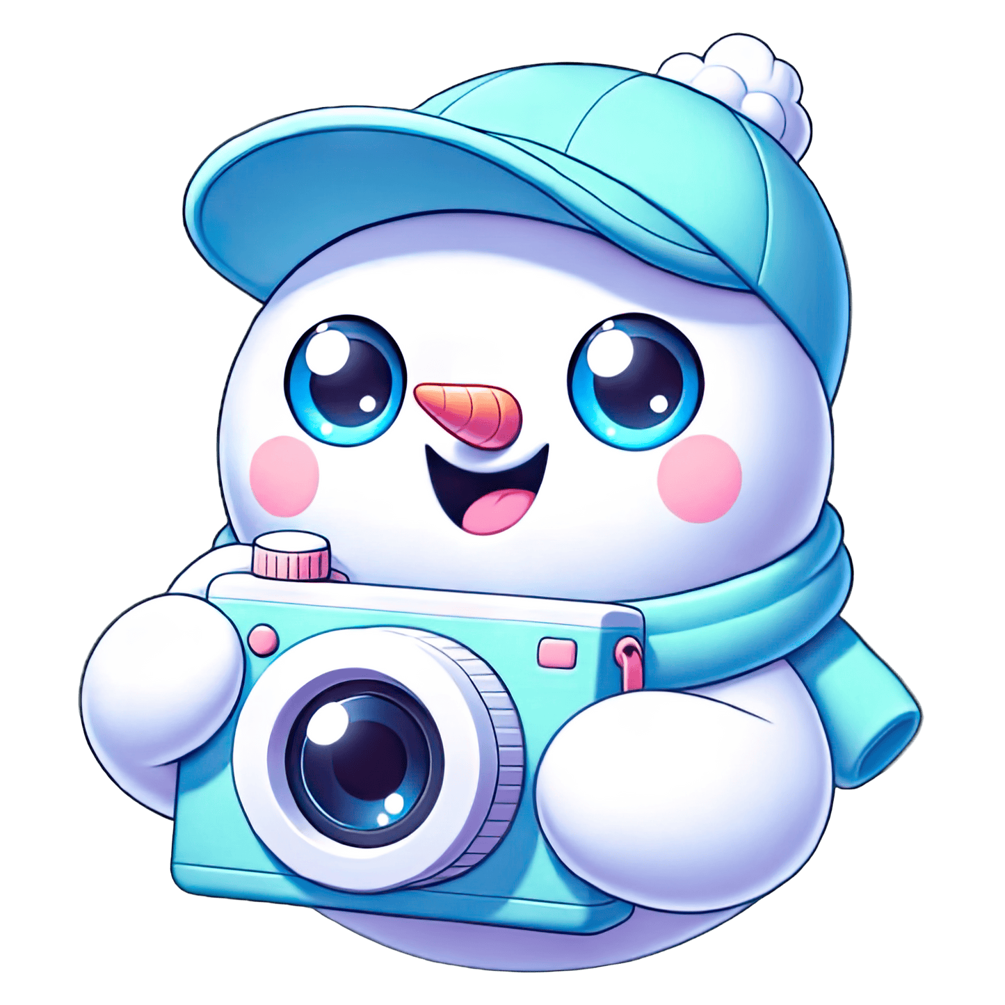 Snowman Taking a Photo